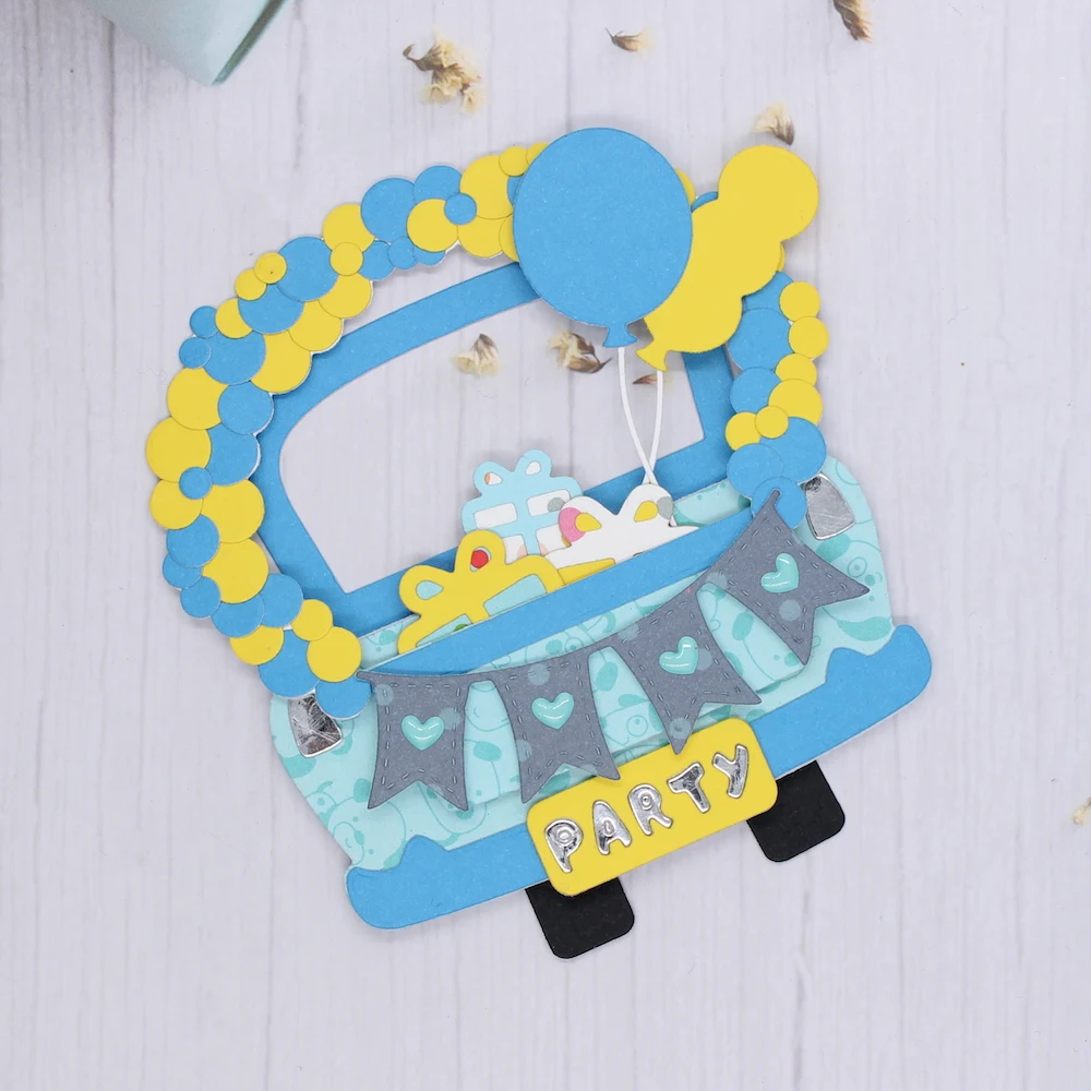 

ZF фотообои для дня рождения, металлические режущие штампы, трафареты для «сделай сам», скрапбукинг, декоративное тиснение, бумажные открытки