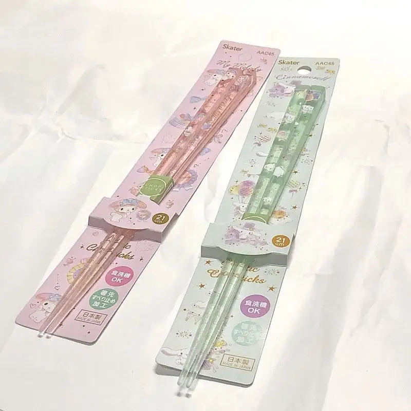 

1 Pair Kawaii Sanrio Anime Chopsticks Cute Hello Kitty Cartoon Ins Good-Looking Portable Not Moldy Home Tourism Gifts for Girls