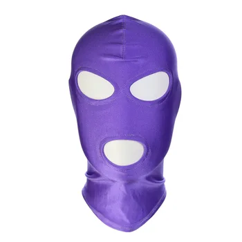 Big Size BDSM Fetish Mask Hood Sexy Toys Open Mouth Eye Bondage Party Mask Cosplay Headgear Mask Adult Game for Couples Man 4