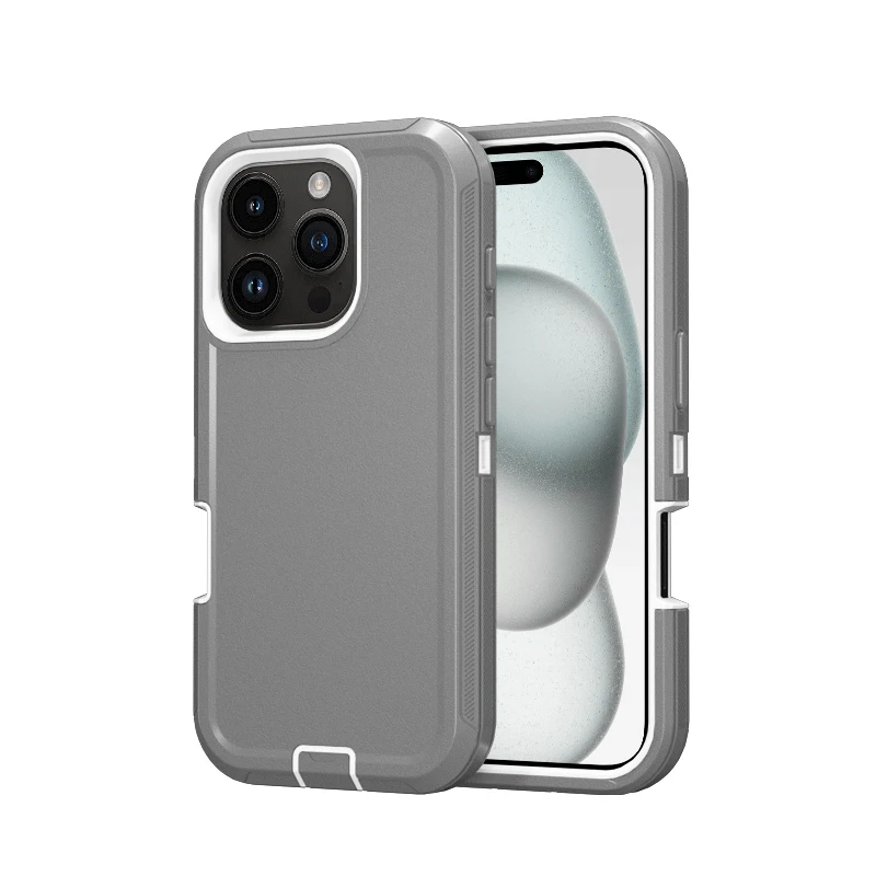 3-in-1 Dual Layer Heavy Duty Armor Phone Case with Drop Protection