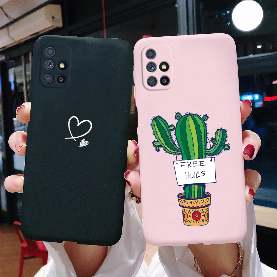 Cute Cat Cartoon Soft Touch Silicone Phone Case