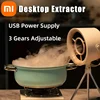 Xiaomi New Portable Exhaust Fan Small Kitchen Hood Extractor Barbecue USB Supply Desktop Range Hoods Mini Suction Cooker Hood 1