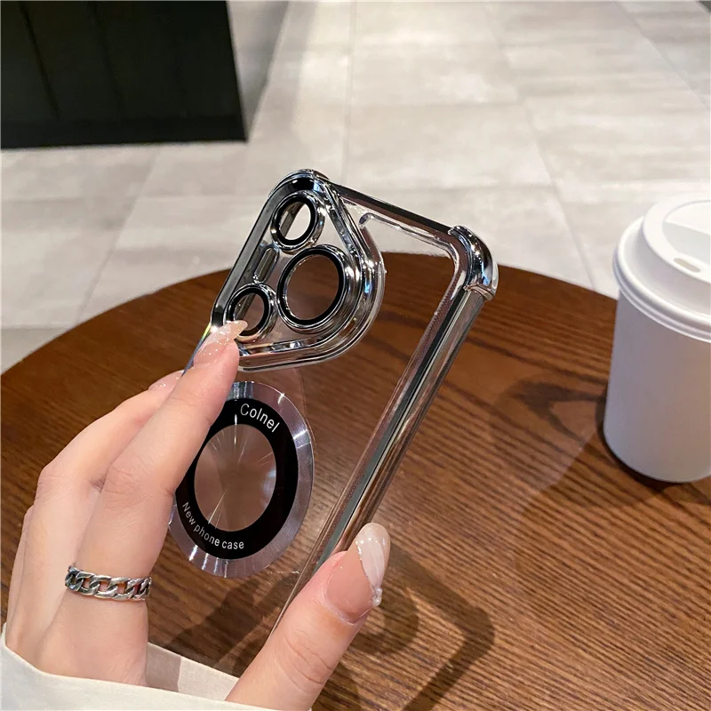 Luxury Transparent Bumper Case with MagSafe Wireless Charging for Huawei - Premium Protection & Style