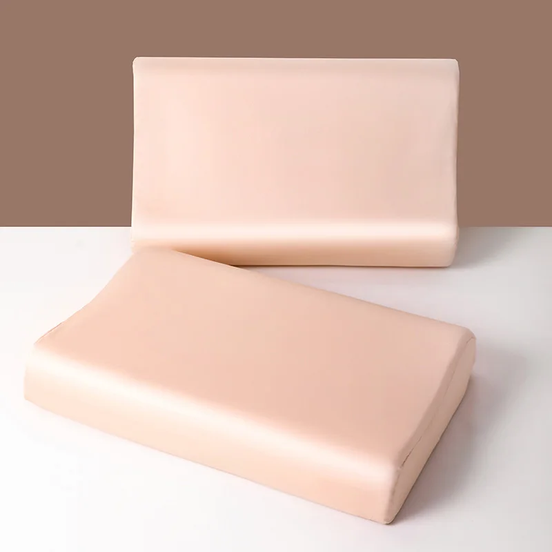 3A Grade Natural Mulberry Silk Latex Pillowcase Superior Quality Protect Hair Pillow Case Solid Color Bedding Pillowcover 4