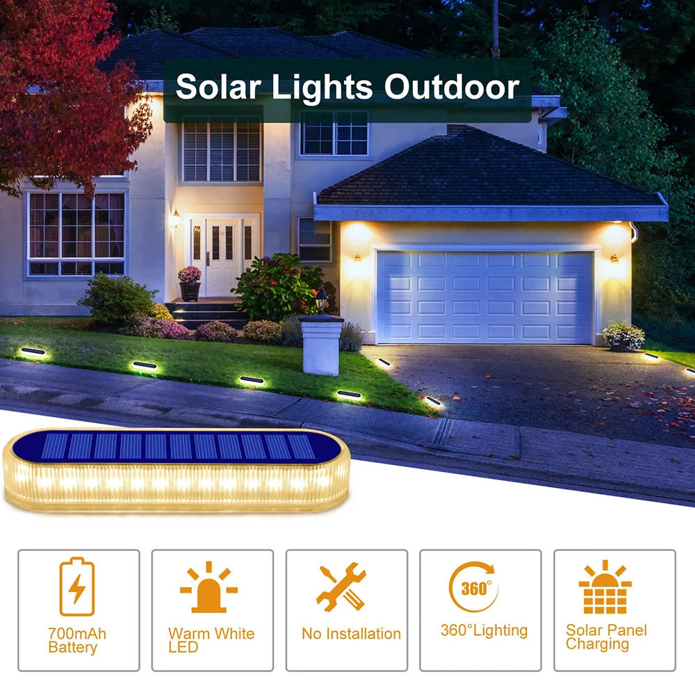 Description Picture 2 of item30LED Solar Power Step Light Outdoor Garden Solar Underground Light Deck Light Spotlight Buried Solar Led Lamp Garden Decoration