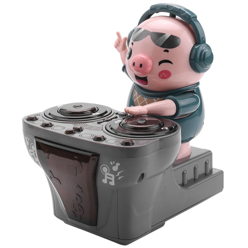 

Музыкальная Электрическая свинья DJ, музыкальная танцевальная Свинья с красочными мигающими огнями, электронная игрушка-робот, свинья, подарок для детей