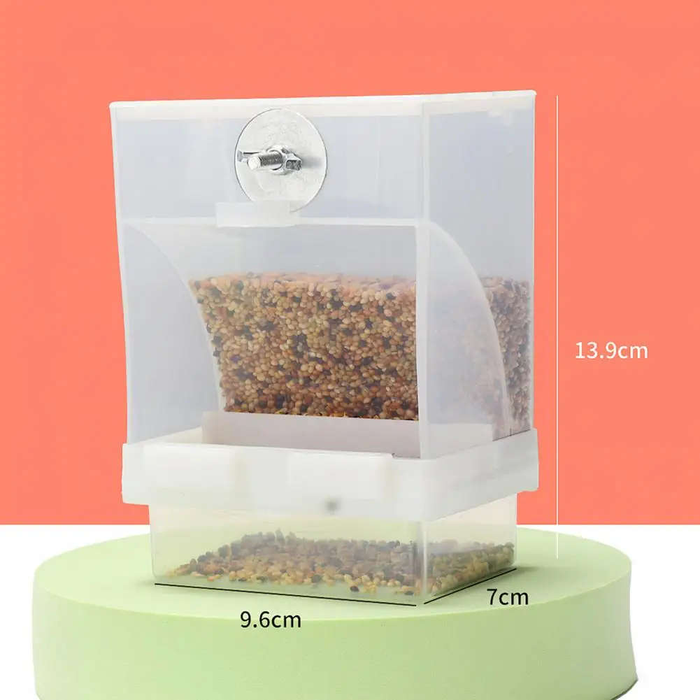 Automatic Bird Feeder Pet Feeder Food Dispenser Bird Cage Feeder Parrot Birds Parakeet Feeder Food Container Bird Supplies