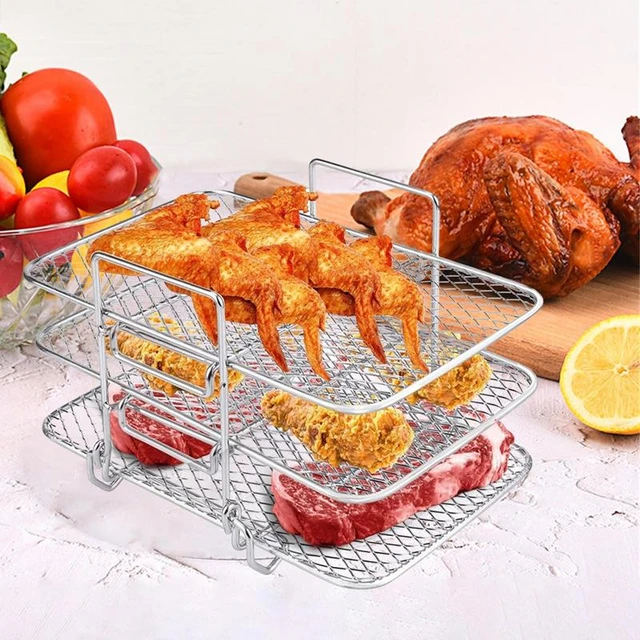 Air Fryer Rack Bacon Rack For Oven Baking Rack Circle Wire Cooling Rack For Kitchen  Cooking And Baking - AliExpress
