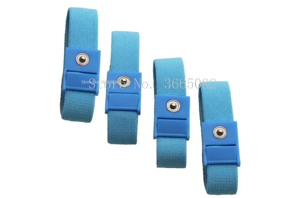 10pcs Blue Stim Loops Adjustable Conductive Estim Wrist Strap Components