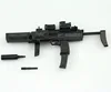 1:6 Scale MP7 Submachine Gun Double Form Plastic Assembled Firearm Puzzle Model for 12 Inch Action Figure Soldiers 3