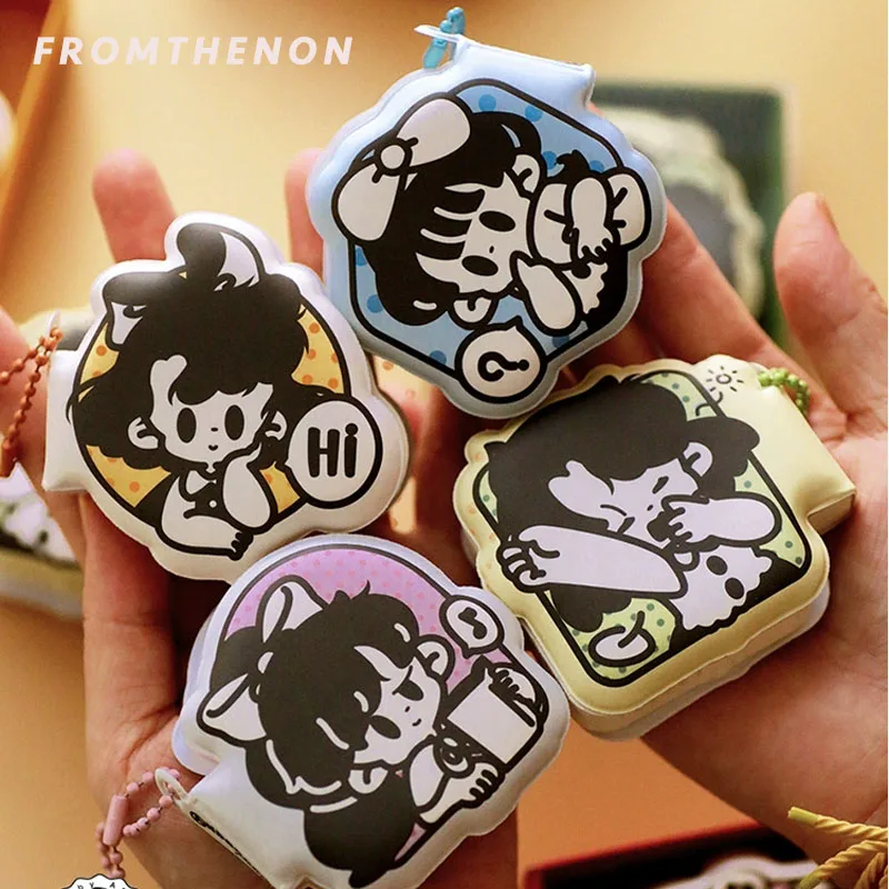 

Fromthenon Soft Puff Book Stress Relief Pinch Pad Pendant Mini Cute Bean Book Sticky Note Notebook