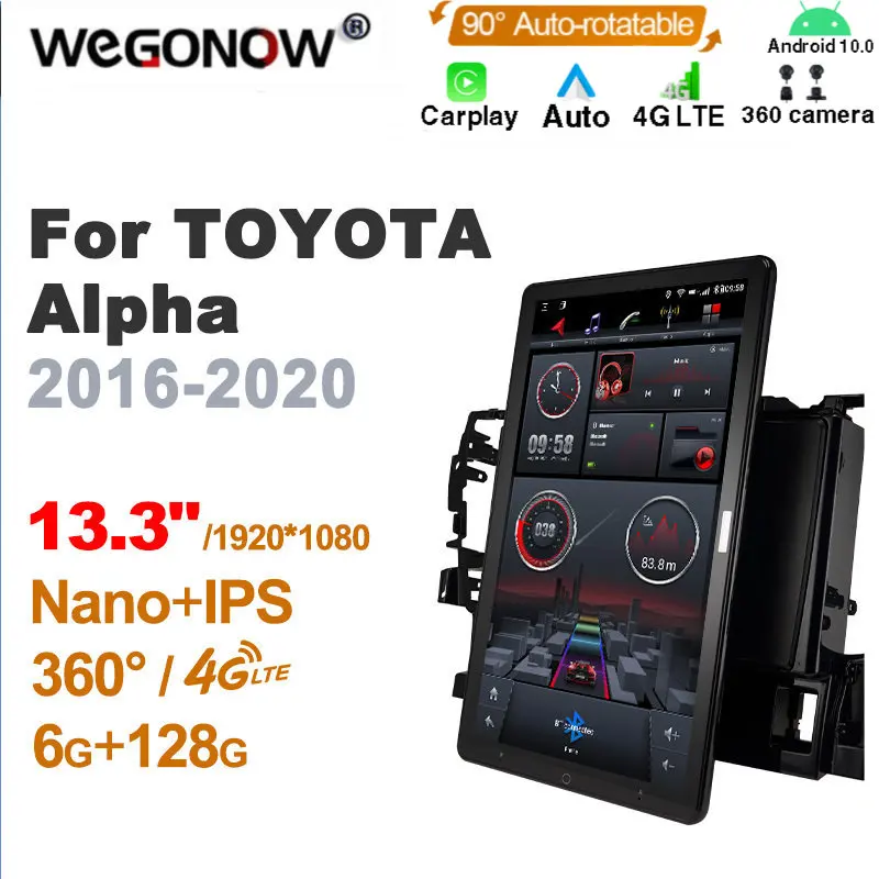 

TS10 Android 10.0 Ownice Car Radio Auto for TOYOTA Alpha 2016-2020 with 13.3'' 7862 No DVD support Quick Charge Nano 1920*1080