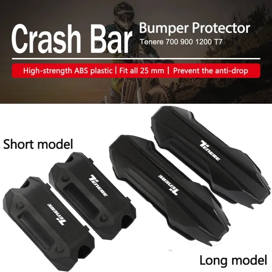 

For YAMAHA Tenere700 Motorcycle Crash Bar Bumper Protector Decorative Block Engine Guard Tenere 700 1200 T7 2019-2024 2023 2022