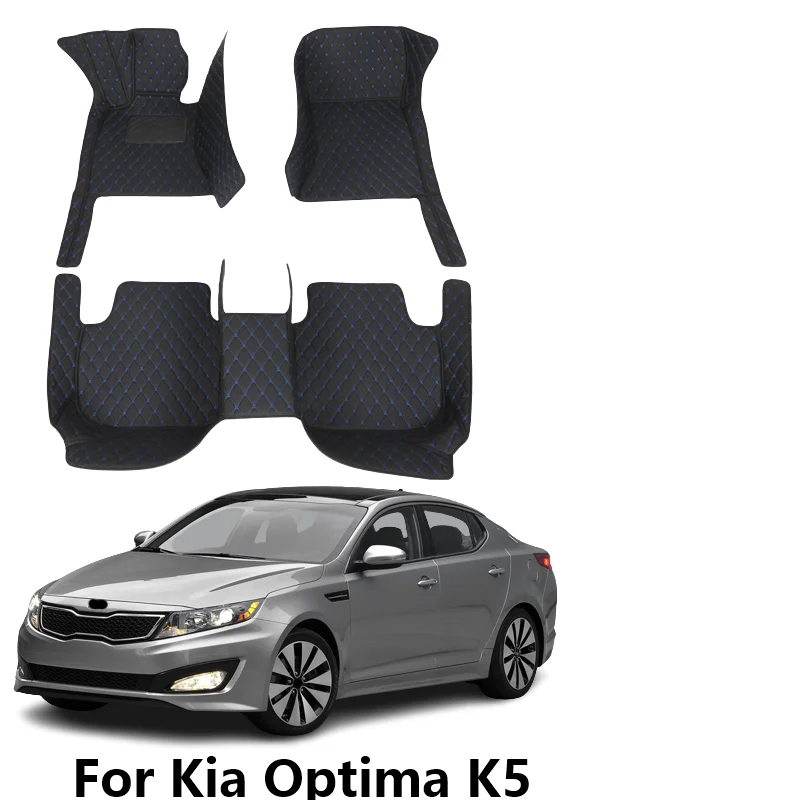 

Car Floor Mats Interior Waterproof Leather Carpets For KIA Optima K5 2015 2014 2013 2012 2011 Auto Accessories Custom Rugs