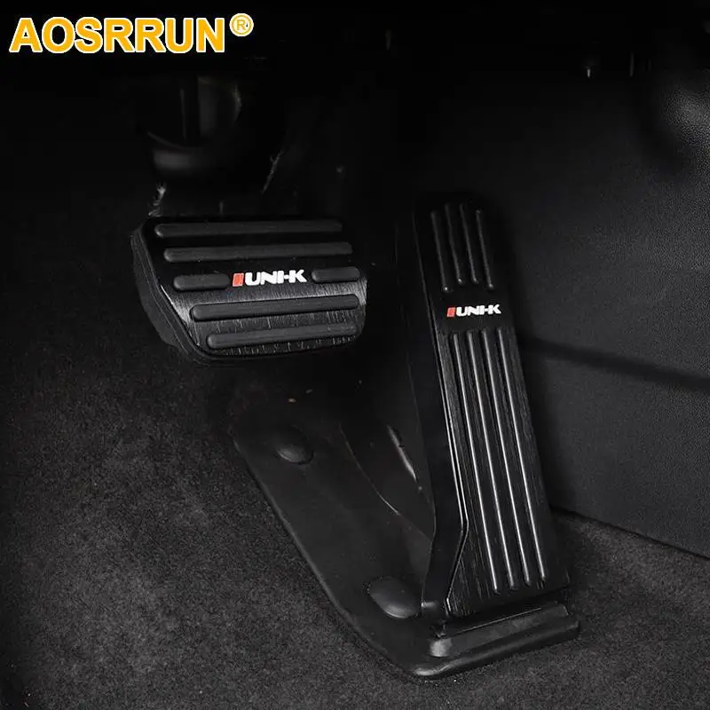 Stainless Steel Automobile Accelerator Pedal Brake Non-slip Pedal For Changan Uni-k Unik Car Accessories