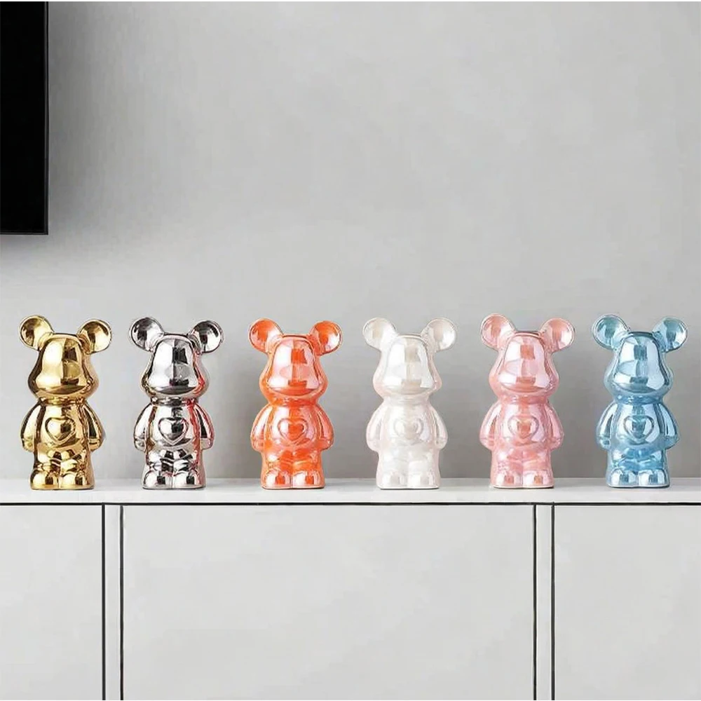 Keramische cartoon teddybeer spaarpot voor woonkamer_voghion.com