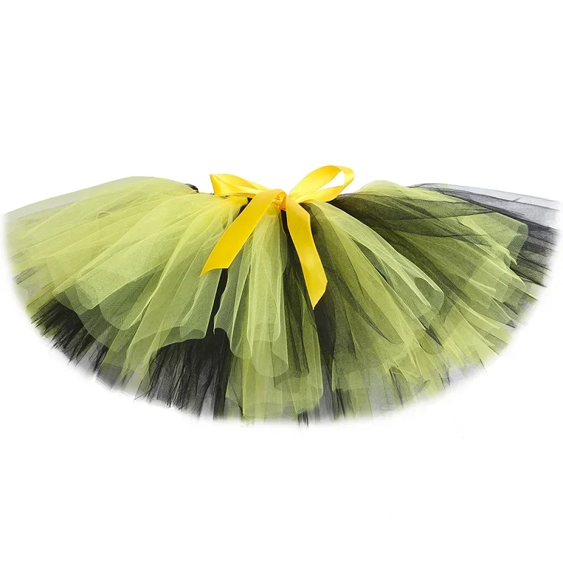 thumbnail image 1 of Falda tutú de abeja pequeña para niñas, minifalda de tul esponjosa con alas, disfraz de abeja para fiesta de Halloween para niños, tutú para bebés pequeños, 1 of 5