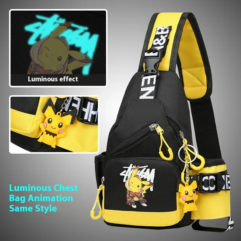 Children's Shoulder Glowin Bag Men and Women Chest Bag