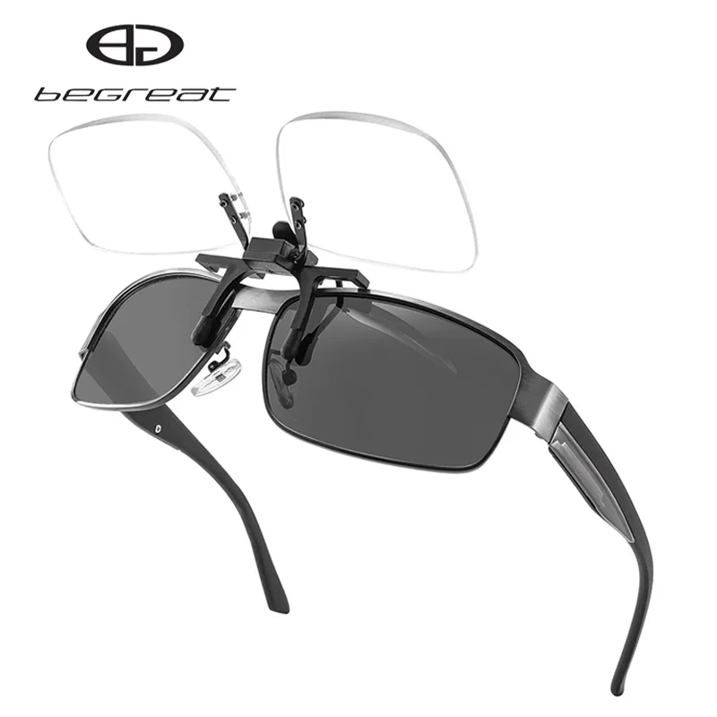 BEGREAT Clips Lens Flip up Portable Reading Glasses Magnifier Women Men Rimless Presbyopia Spectacles lunette connect
