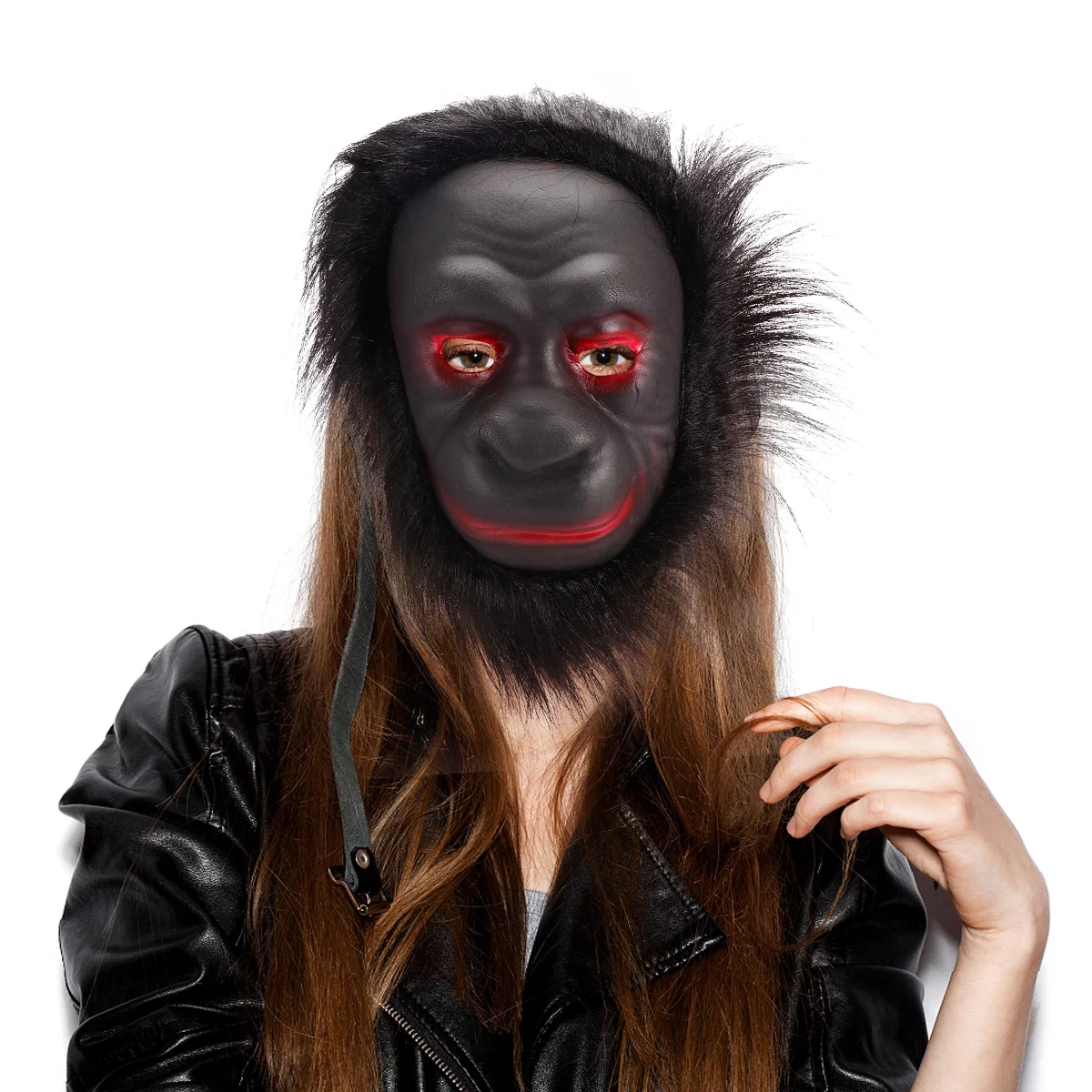 

3 Pcs Animal Mask Tiara Halloween Prop Emulsion Funny Chimpanzee Spoof Child Festival
