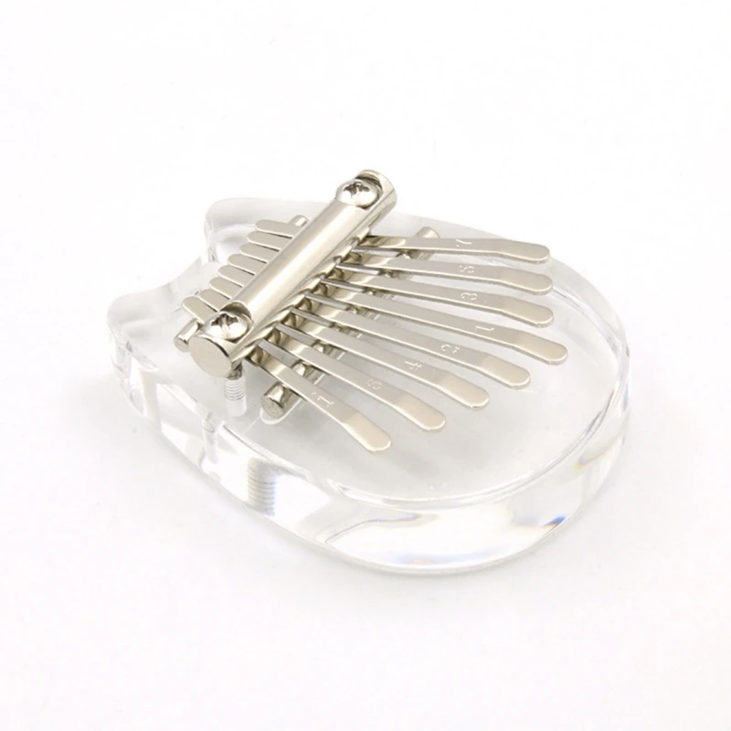 8 Keys Finger Piano Thumb Instrument for Kids Adults Beginners Birthday Musical Gift 8 Keys Acrylic Thumb Piano