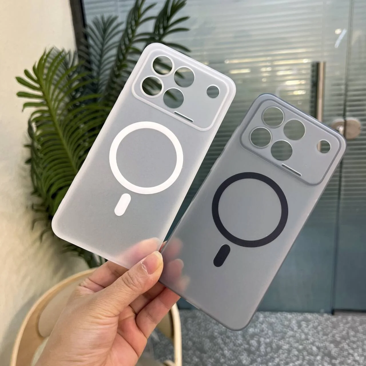 Magnetic Wireless Charging Soft TPU Camera Protection Back Cover