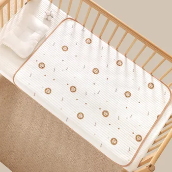 Tappetino impermeabile Tappetino per pannolini per neonati Fasciatoio per bambini in puro cotone Copertine per fasciatoio per pannolini per bambini Fasciatoio traspirante da viaggio