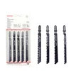 5pcs/set HCS 6T Jig Saw Blades T244D/T344D for Fast Cutting Straight Cutting 4 Mm Teeth Length Jigsaw Blades 100*1.2mm Saw Blade 1