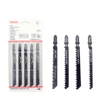 5pcs/set HCS 6T Jig Saw Blades T244D/T344D for Fast Cutting Straight Cutting 4 Mm Teeth Length Jigsaw Blades 100*1.2mm Saw Blade 1