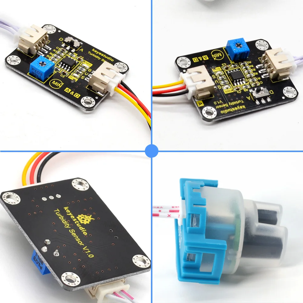 Scheda Sensore TDS Professionale Per Acqua - Sonda Impermeabile Con Adattatore Segnale, Uscita Analogica 0-2,3V, Plug And Play Per Arduino - 3