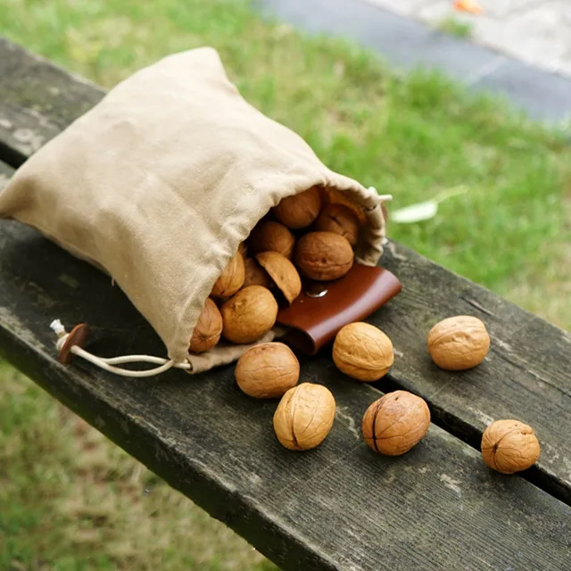 1 Darabos Hordozható Kültéri Takarmányozó Táska Gyümölcs Szedő Tasak Összecsukható Bogyós Puch Tároló Bőr Bushcraft Vászon Túrázás Kemping - Image 4
