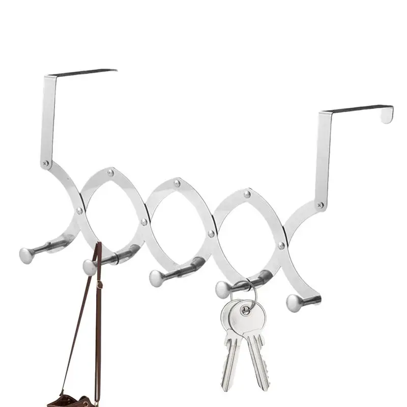 

coat hangers multifunctional Strong Weight-Bearing door coat hanger adjustable door back clothes organizer for home bedroom