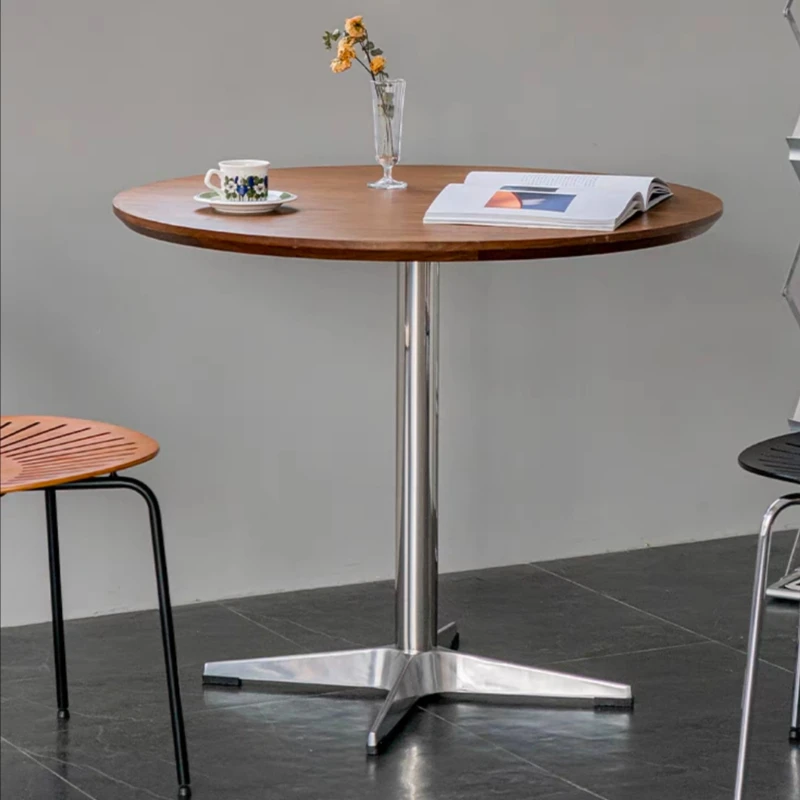 Centre Livingroom Coffee Table Modern Designer Tea Wooden Round Coffee Table Mesinha Para Sala Mid Century Modern Furniture