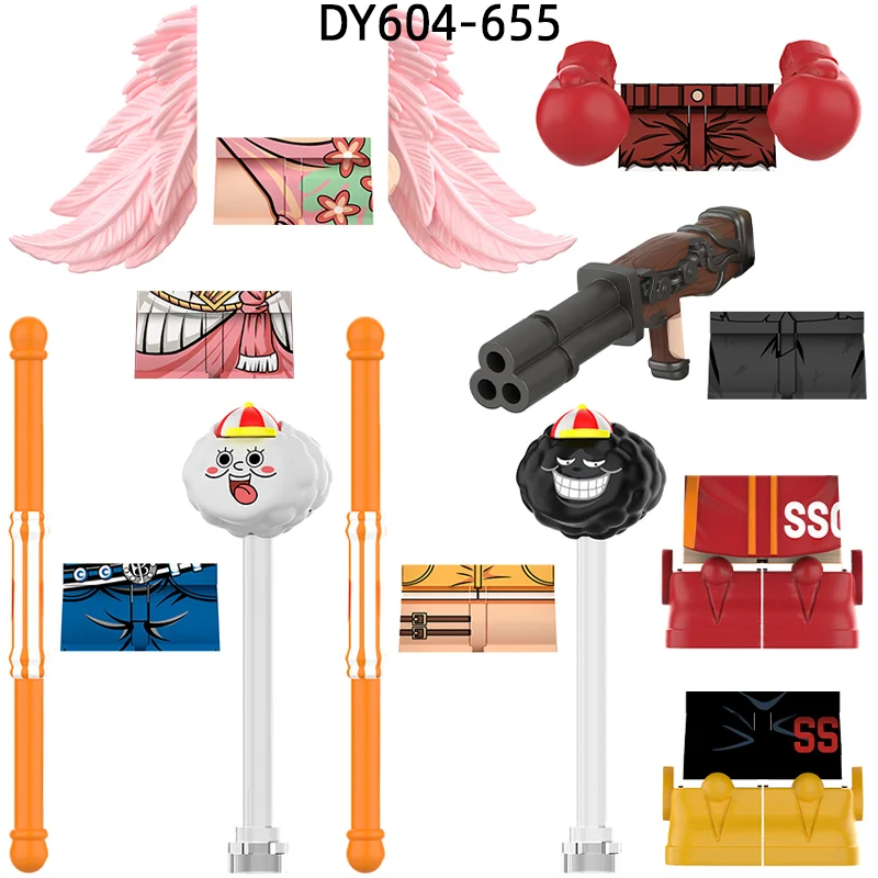 The Action Figures Weapons Pants Hair Parts Model Blocks MOC Bricks Set Gifts Toys For Children DY601 DY627 DY633 DY655 — view 4