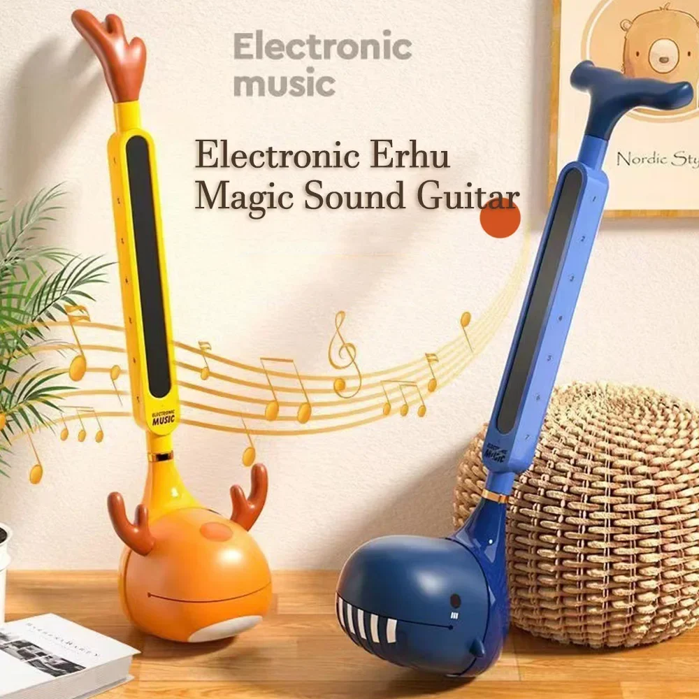 Electric Guitar Electronic Sound Portable Synthesizer Electric Music Fun Magic Electronic Kids Note Playing Musical Instruments