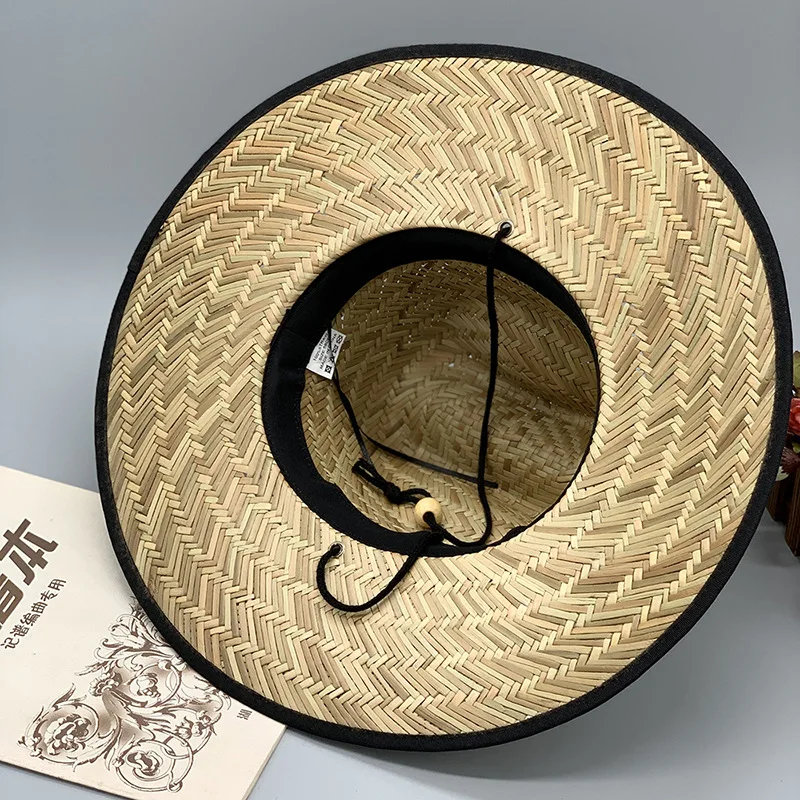 Men's and Women's Summer Hand-knitted Straw Hat Holiday Big Eaves Beach Cap