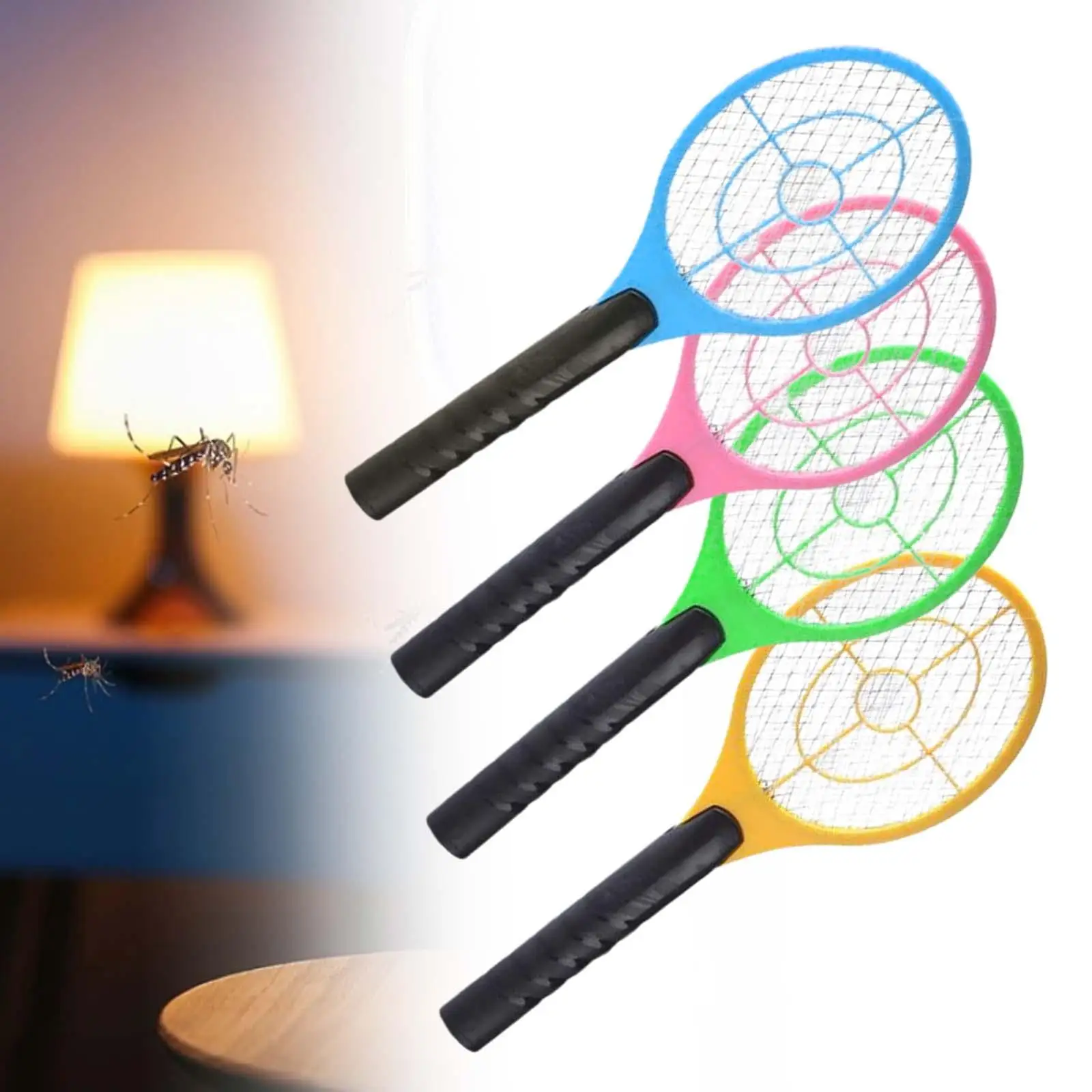 1Pc Electric Fly Racket Palmare Portatile Indoor Safe Bug Swatter Per Patio Camera Da Letto Cortile Campeggio Viaggio