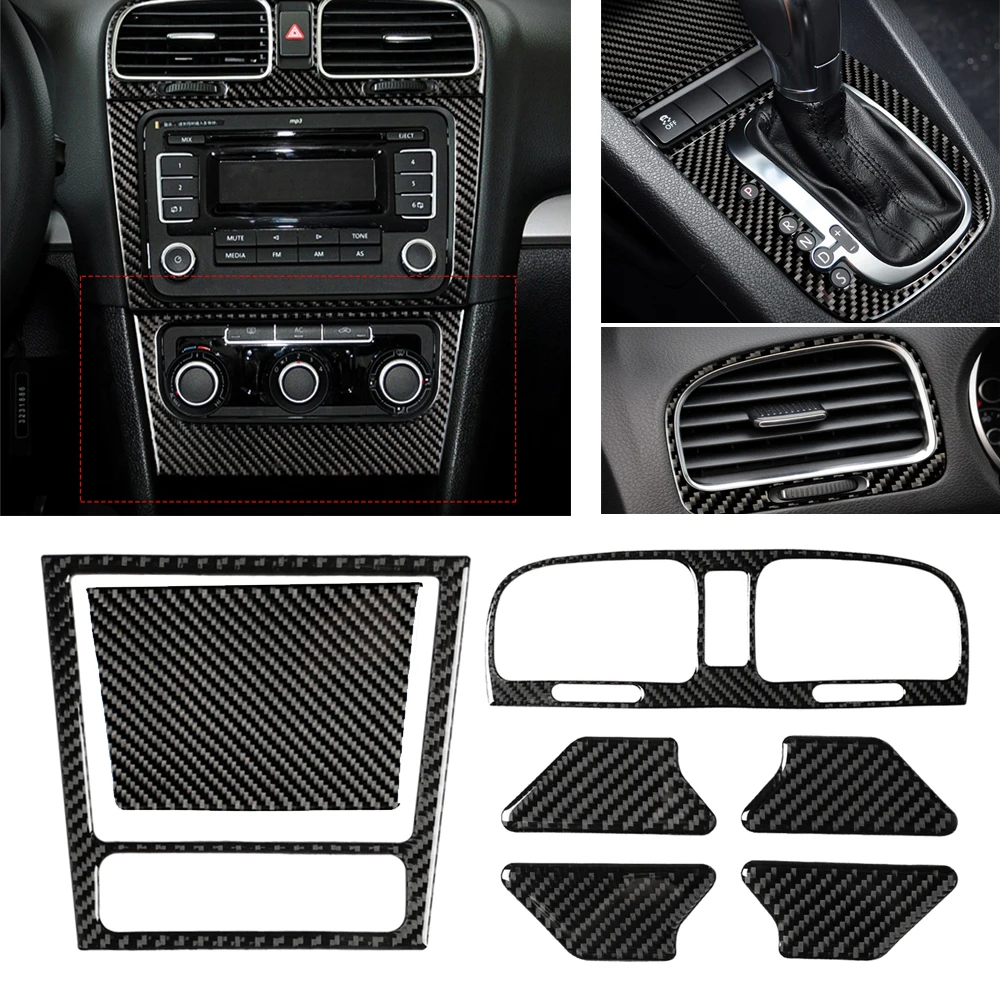 For-VW-Golf-6-2008-2012-gti-R-MK6-Car-Frame-Stickers-Interior-Styling ...