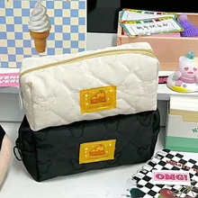 

Cartoon Cheese Kawaii Pencil Case Storage Bag School Supplies Cute Bag Cosmetic Bag Portable Large Capacity Student Stationery