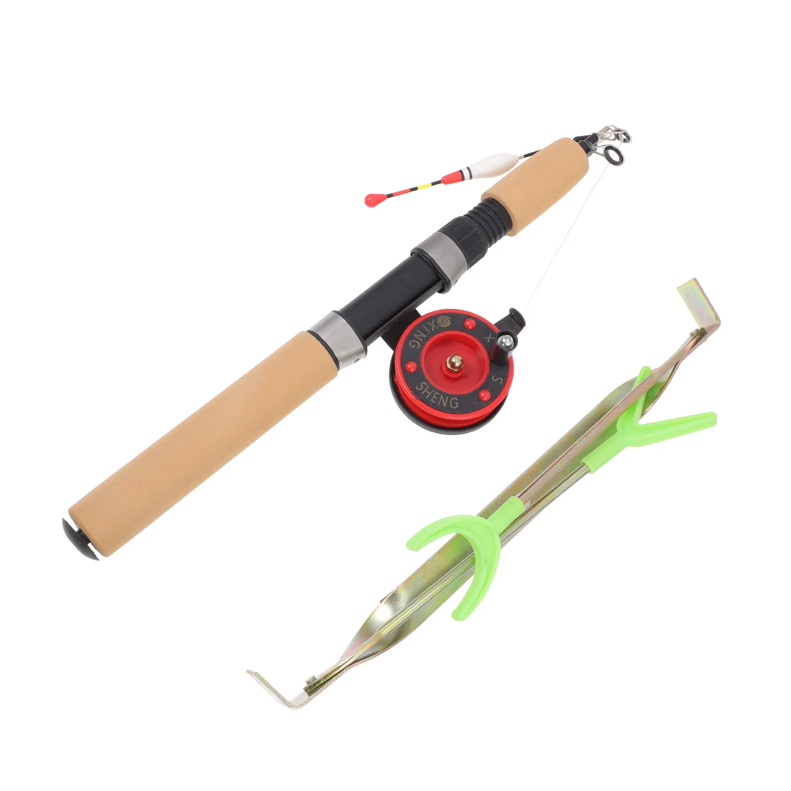 

Ice Fishing Suit Compact Pole Short Rod Lure Tools Poles Supply Winter Portable