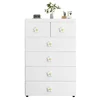 5 Layers Multifunction Living Room Cabinet Storage Box With 6 Drawers Locker Large Capacity Storage Box Home Furniture Pulley 1