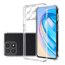 Shockproof Clear Silicone Case - Transparent Protective Phone Cover with Camera Guard for ABS (For Honor X8a)