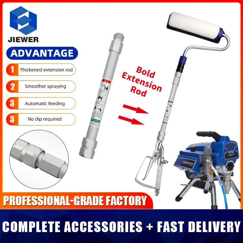 Airless Paint Roller Inline Spray Gun With 30cm Spray Extension