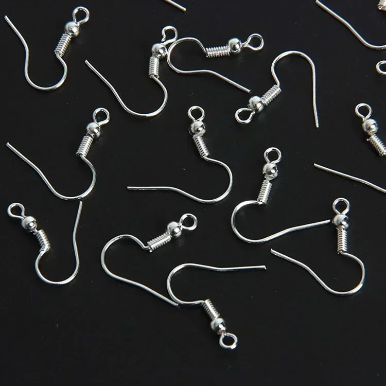Earring findings 100/500pcs DIY earring findings earrings clasps hooks stainless steel hypoallergenic earring making accessories hook earwire