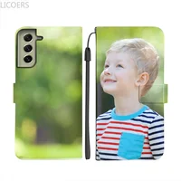 DIY Flip PU Leather Case for Samsung Galaxy S26 S25 S24 S23 S22 S21 S20 Ultra Plus FE A52 5G A54 Custom Print Photo Wallet Cover 1