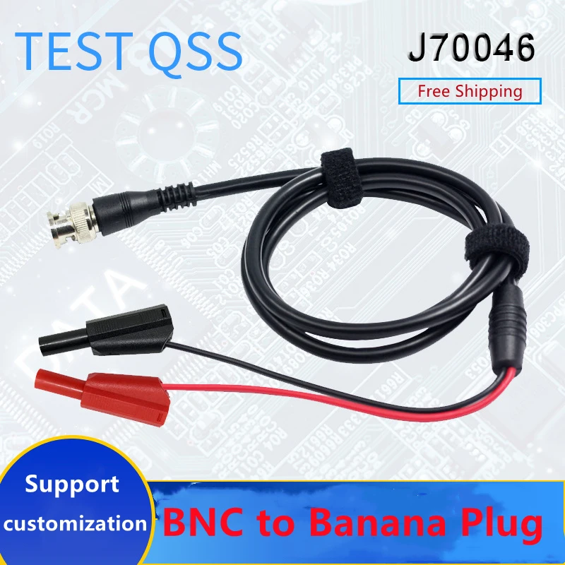 Alternative to Hantek HT30A BNC to Dual Banana Head Test Line Auto Test Leads Adapter Cable 110cm Car Measurement