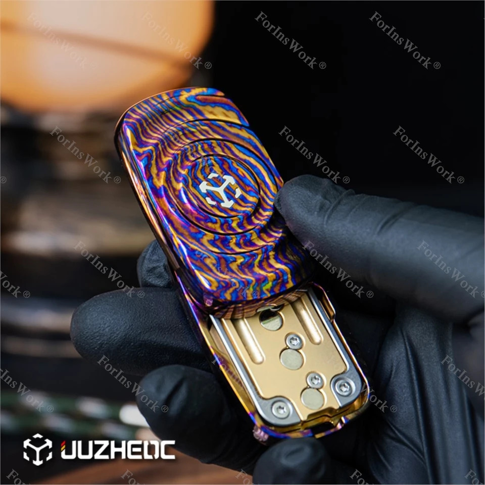 JUZHE EDC リップル Q スプリングフィール磁気音叉プッシュプレート