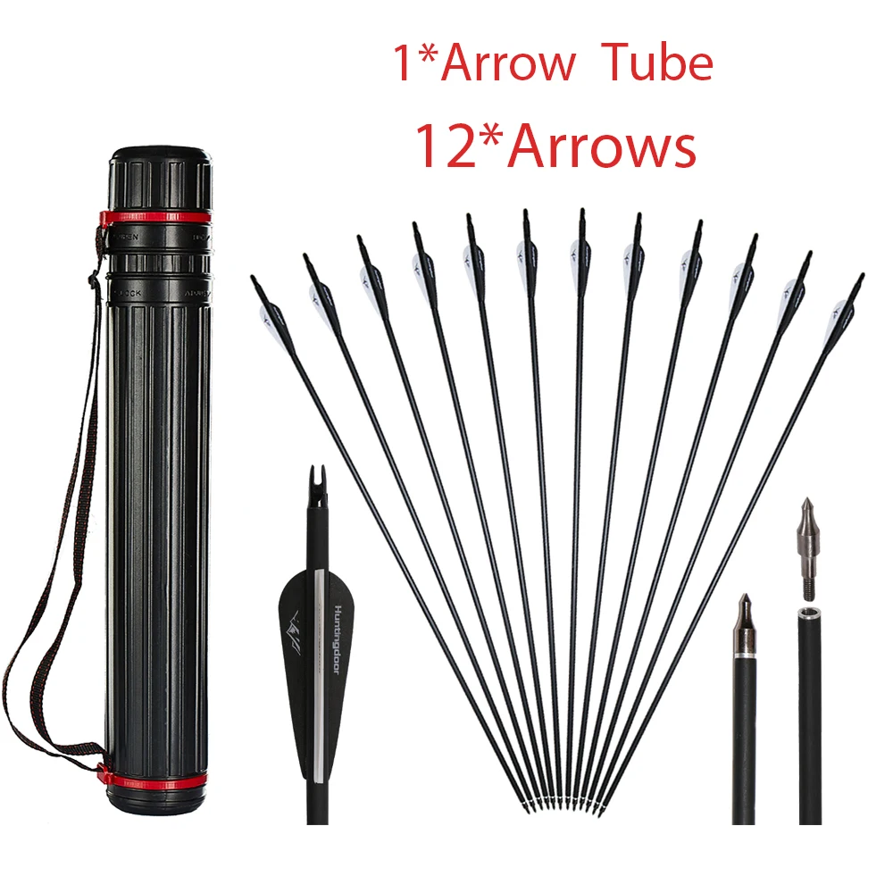 Premium 31 Carbon Hunting Arrows with Removable Tips
