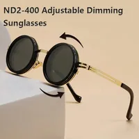 ND2-400 Adjustable Dimming Glasses ND Filter UV400 Polarized Sunglasses With Glasse Case 9 Level Fishing Sunglasses Outdoor 2