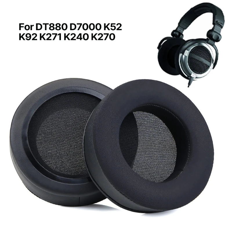 

Noise Isolation Earpads for DT880 D7000 K52 K92 K271 Headphones Improved Sound Quality and Comfort Earmuff Ear Cushions E8BA